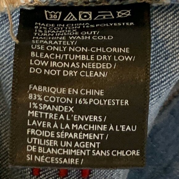 BDG Urban Outfitters High Rise Crop Skinny Jeans Size 28 Blue Stretch - Picture 12 of 12